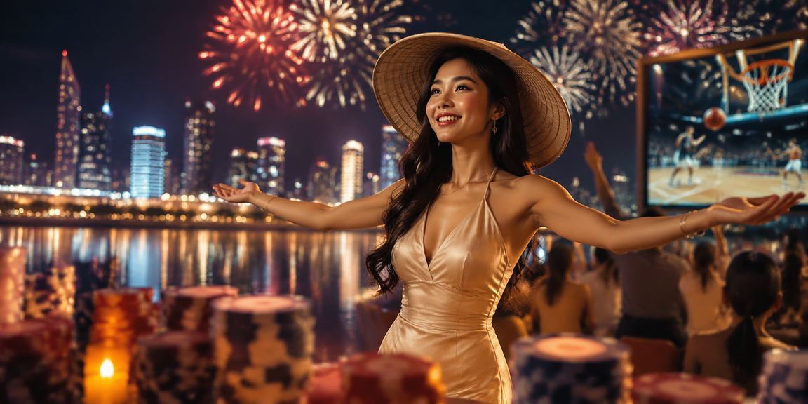 Người dùng Nha Trang đặt cược bóng rổ với nón lá truyền thống